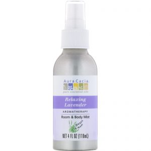 Aura Cacia, Aromatherapy Room & Body Mist, Lavanda Relaxante, 118 ml (4 fl oz)