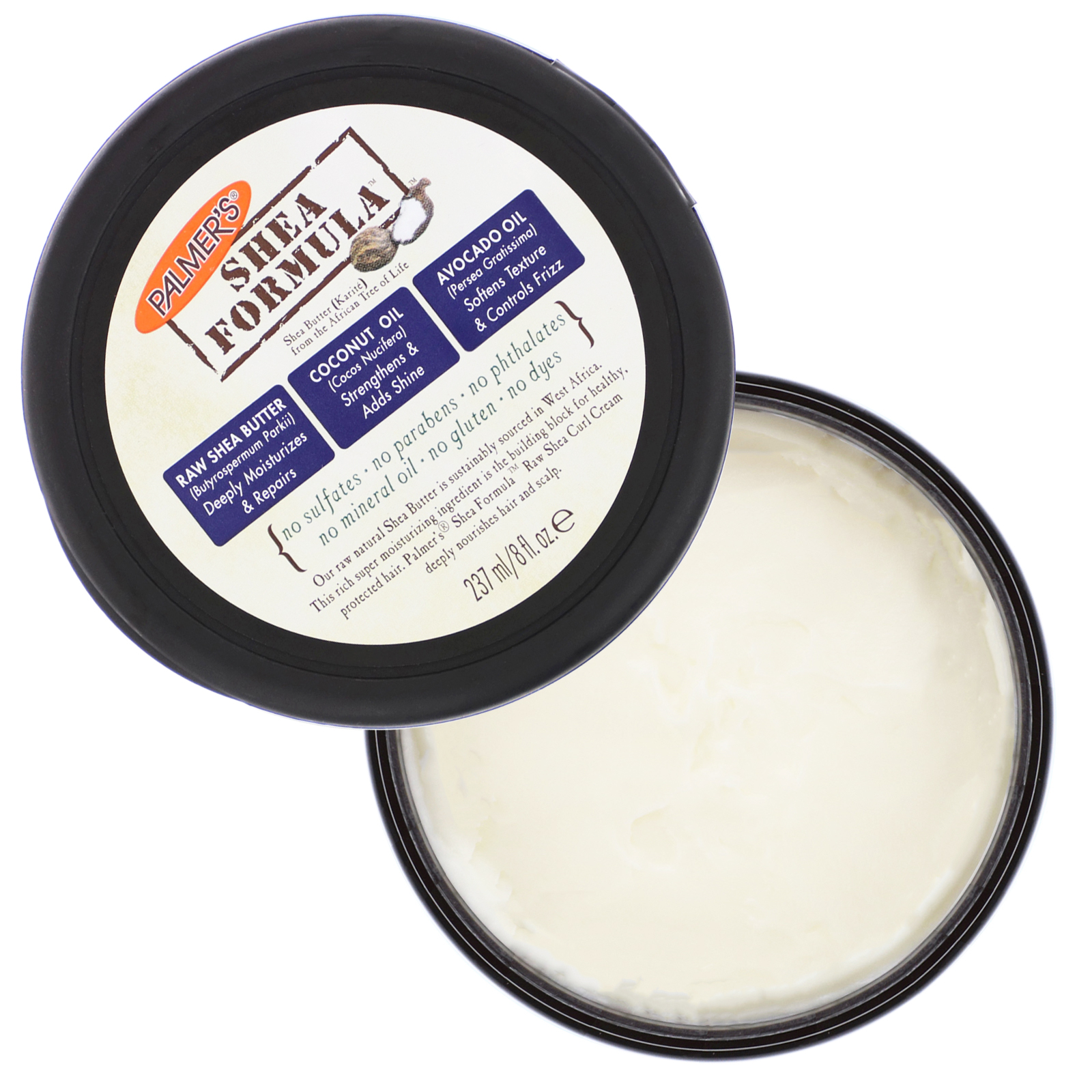Palmer's, Fórmula de Carité, Hidratação Reparadora, Creme Encaracolador de Carité Cru, 237 ml - Imagem 3