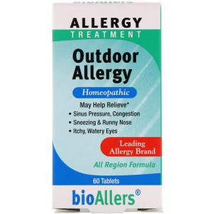 NatraBio, BioAllers, Tratamento para Alergia, Alergias Externas, 60 Comprimidos