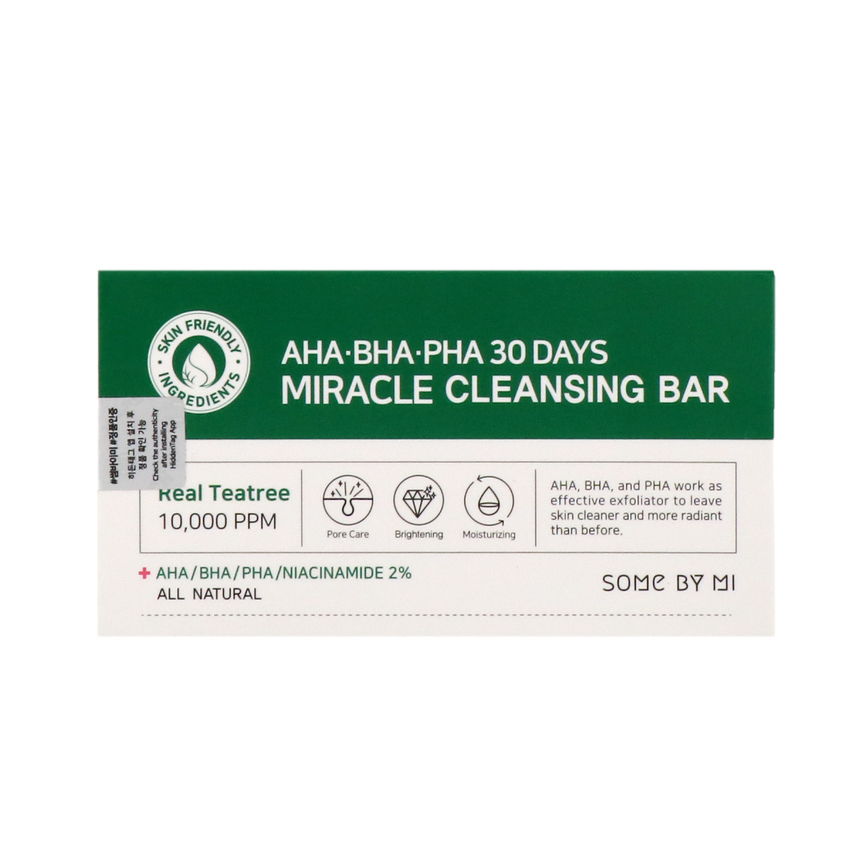 Some By Mi, AHA. BHA. PHA 30 Days Miracle Cleansing Bar, 106 g - Imagem 3