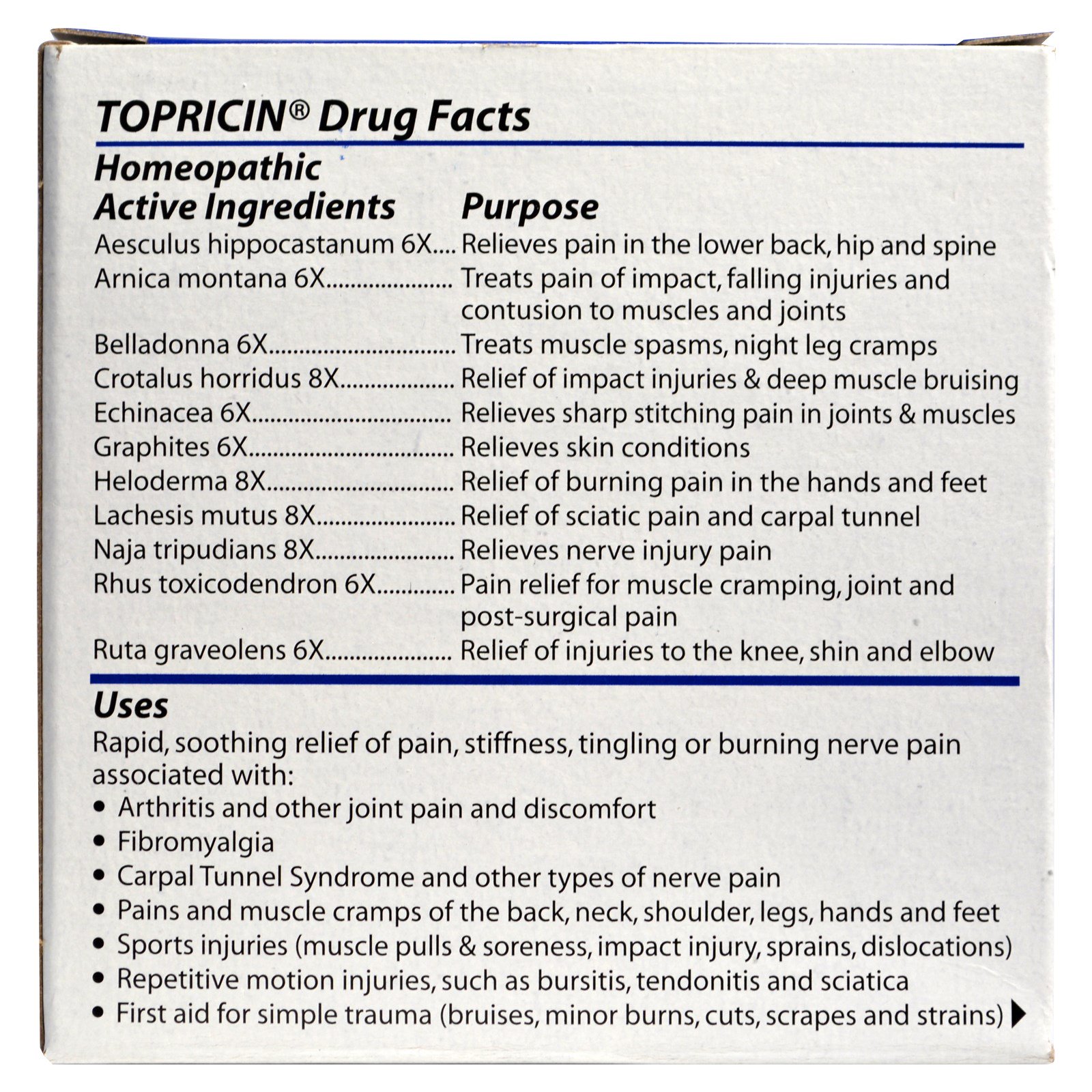 Topricin, Creme para Alívio da Dor, 4,0 oz - Imagem 3