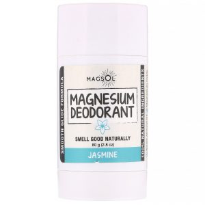 Magsol, Desodorante de Magnésio, Jasmim, 2,8 oz (80 g)