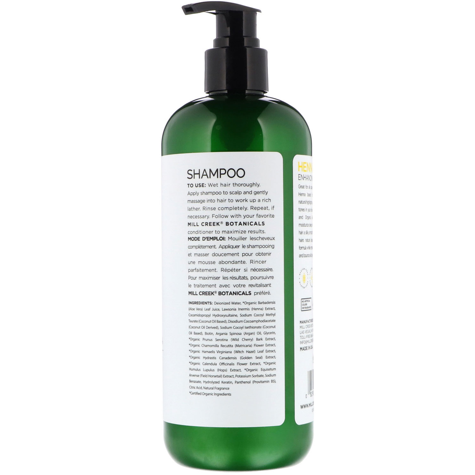 Mill Creek Botanicals, Henna Shampoo, Enhancing Formula, 14 fl oz (414 ml) - Imagem 2