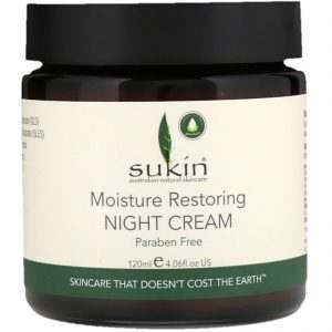 Sukin, Creme Hidratante Restaurador Noturno, 4,06 fl oz (120 ml)