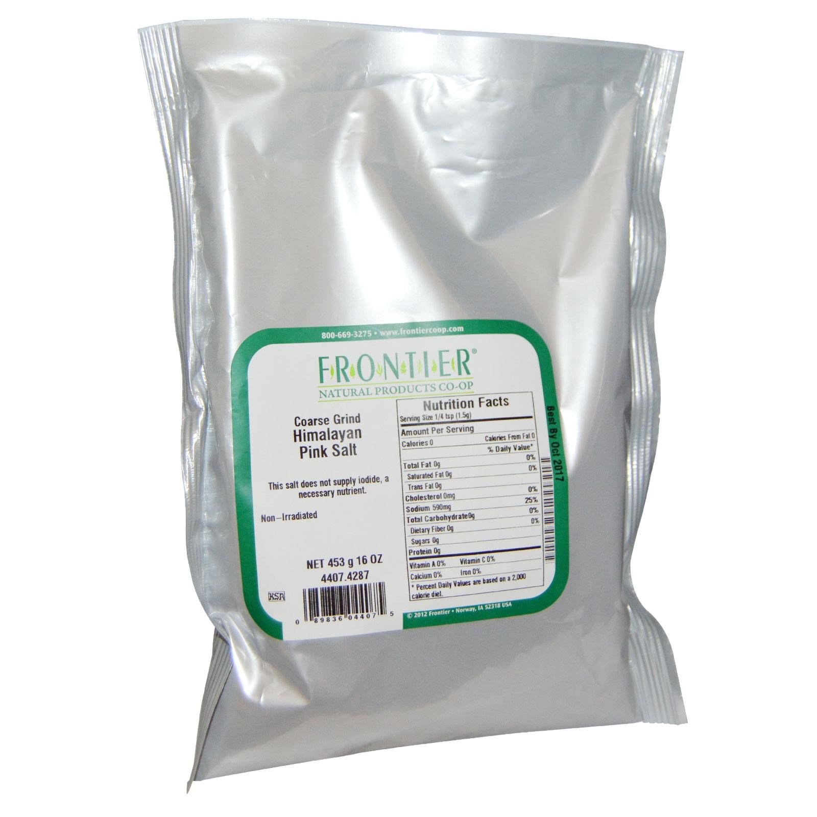 Frontier Natural Products, Sal Rosa do Himalaia Grosso, 453 g (16 oz) - Imagem 2