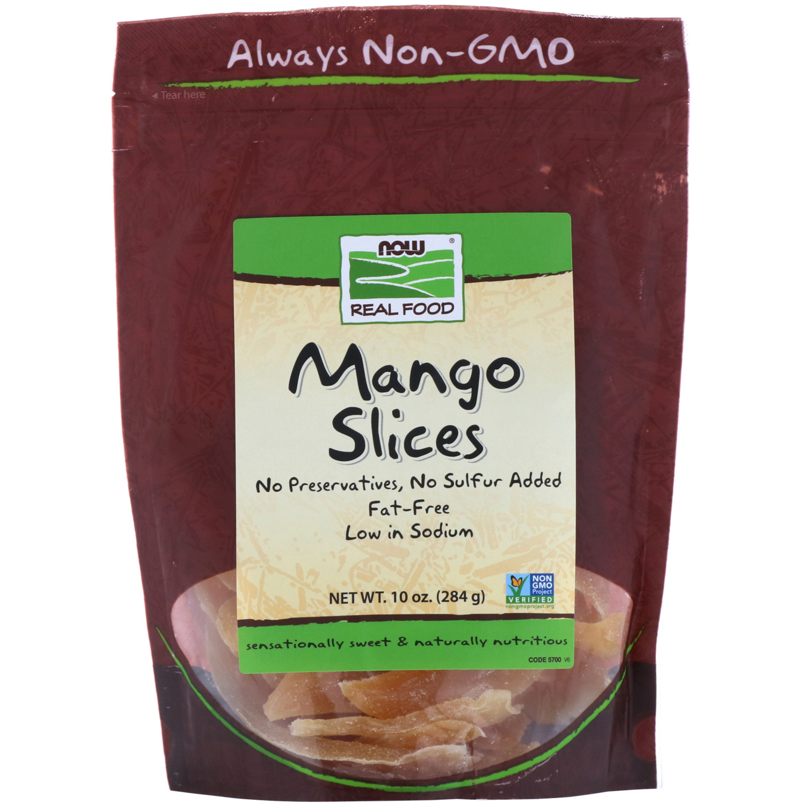Now Foods, Pedaços de Manga, 10 oz (284 g)