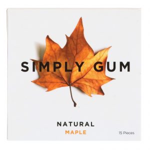 Simply Gum, Goma de Mascar, Bordo Natural, 15 Unidades