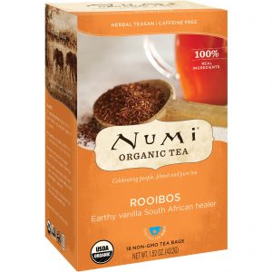 Numi Tea, Chá Orgânico, Teasan Herbal, Rooibos, Não contém cafeína, 18 Saquinhos de chá, 1,52 oz (43,2 g)