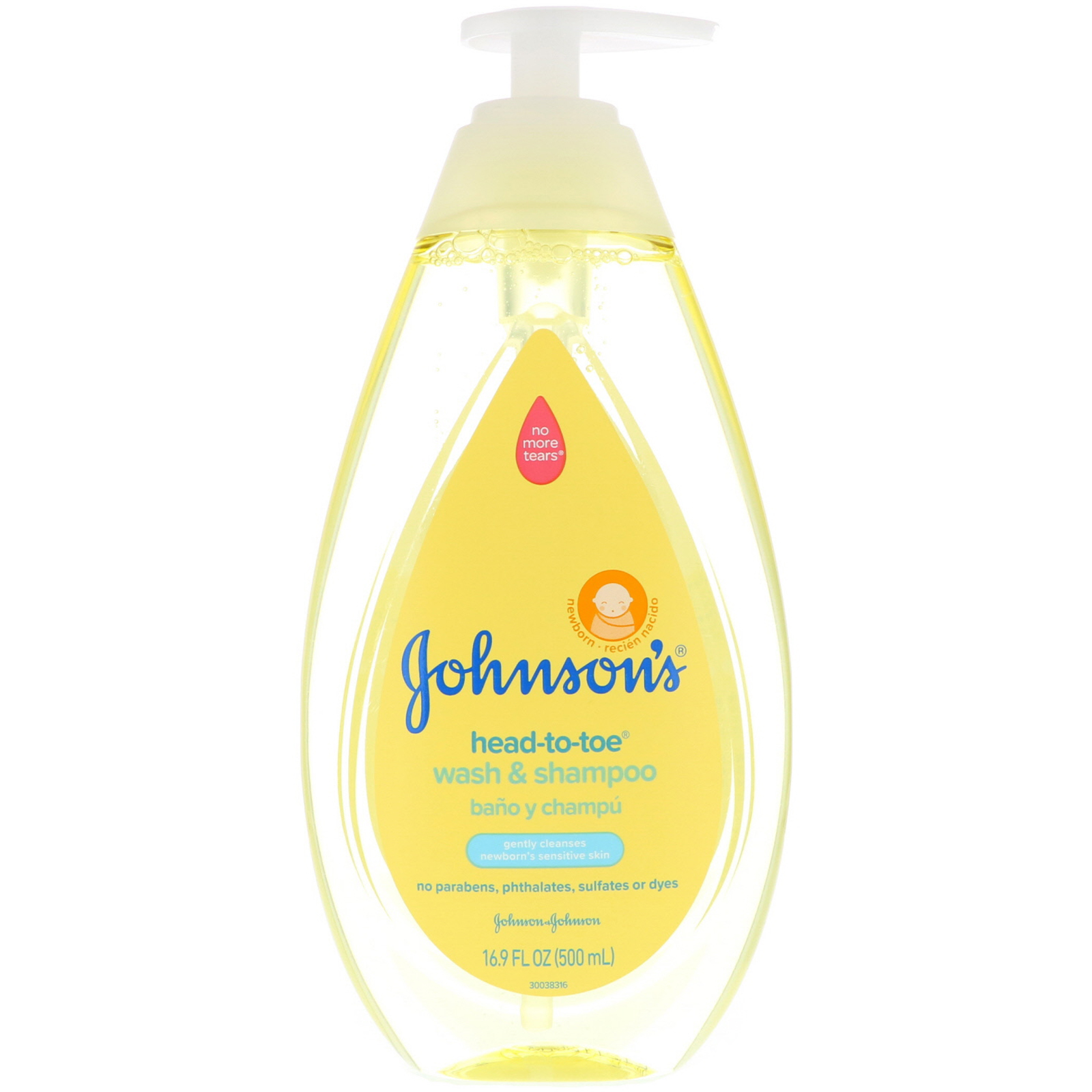 Johnson & Johnson, Head-To-Toe, Wash & Shampoo, 16.9 fl oz (500 ml)