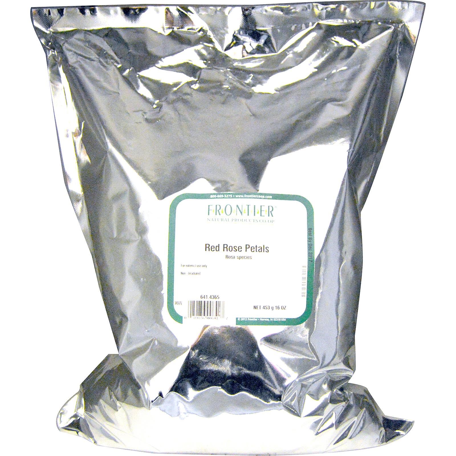 Frontier Natural Products, Pétalas de Rosa Vermelha, 16 oz (453 g) - Imagem 2