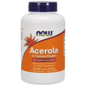 Now Foods, Pó de Extrato de Acerola 4:1, 6 oz (170 g)