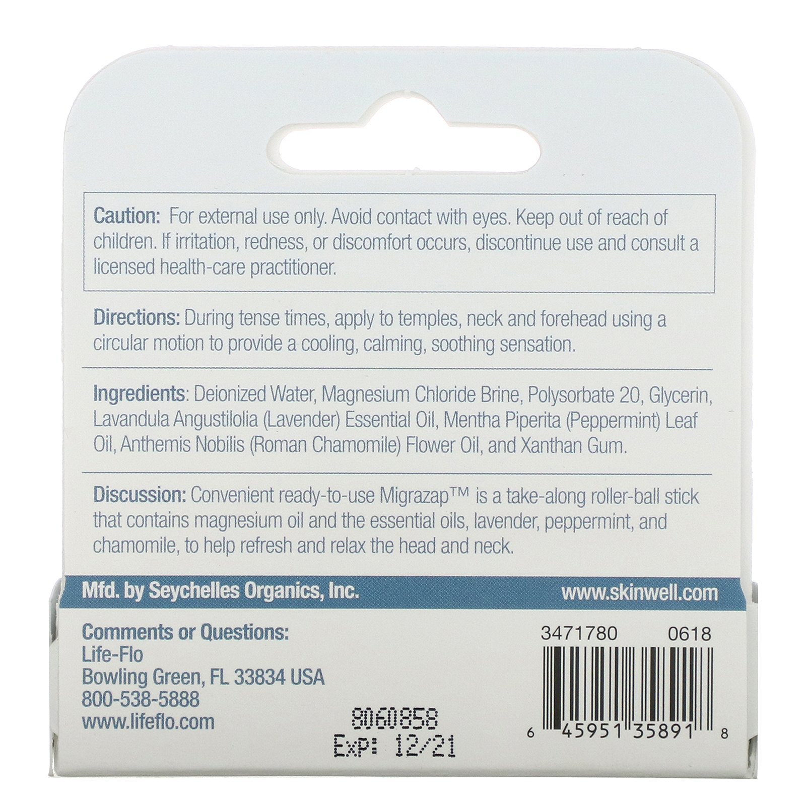 Life-flo, Roll-on de Magnésio Migrazap, 7ml - Imagem 3