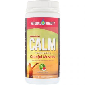 Natural Vitality, Calm Specifics, Para Acalmar os Músculos, Sabor de Melancia, 6 oz (170 g)