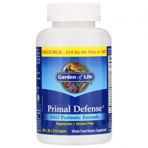 Garden of Life, Primal Defense, Fórmula Probiótica HSO, 216 Cápsulas Vegetarianas