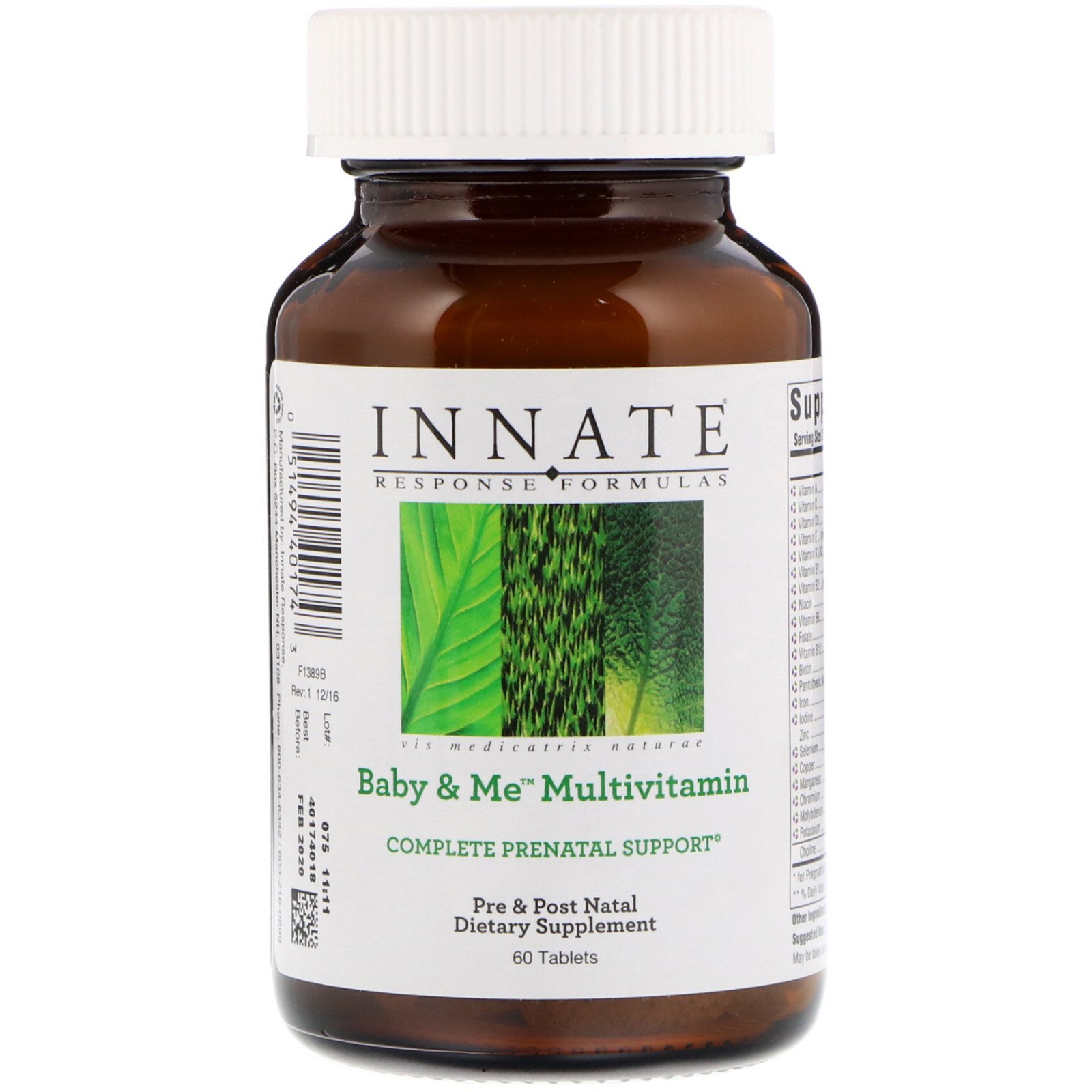 Innate Response Formulas, Multivitamínico Baby & Me, 60 Comprimidos