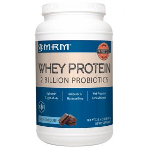 MRM, Proteína Whey Natural, 2 Bilhões de Probióticos, Chocolate Holandês, 917 g