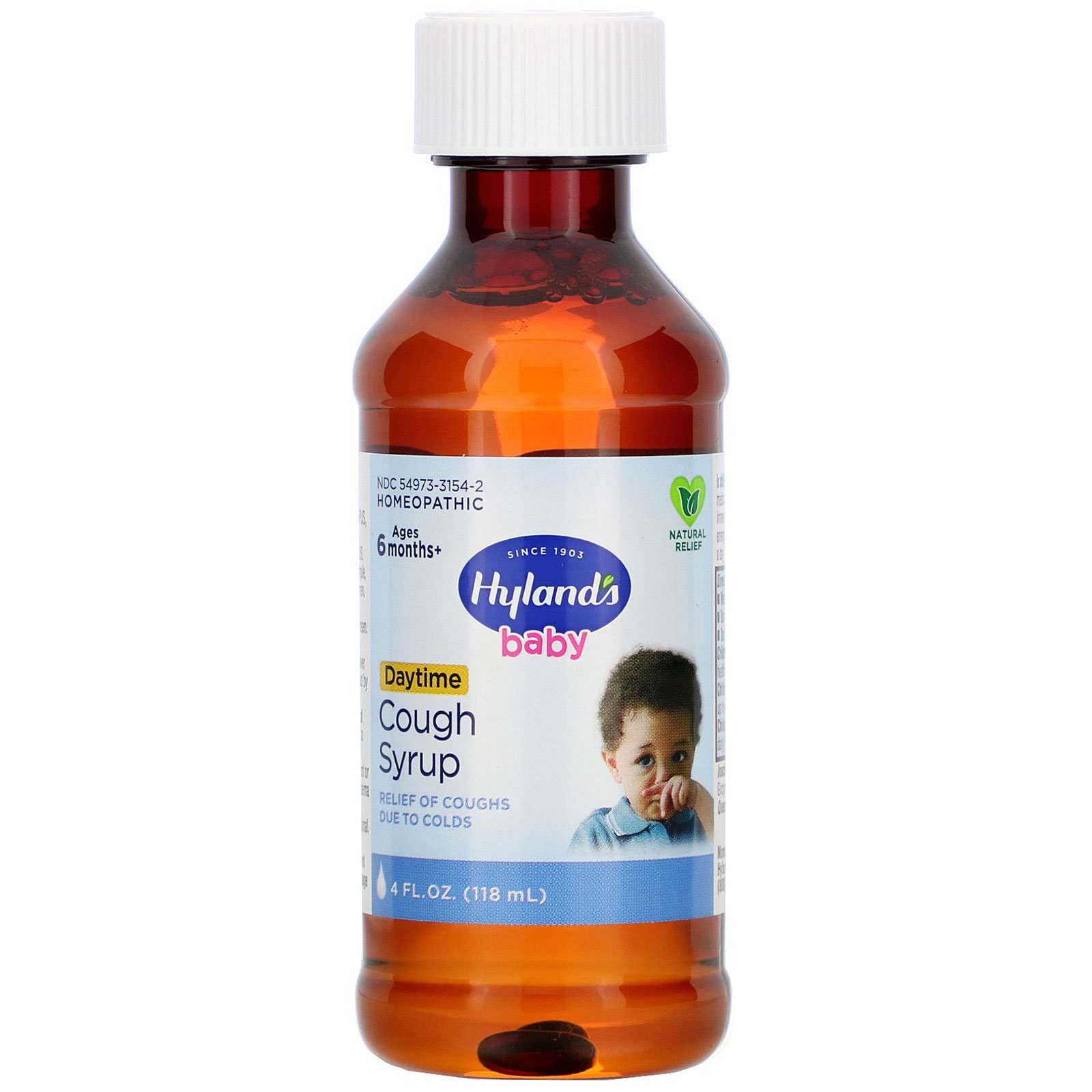 Hyland's, Baby, Cough Syrup, Daytime, 4 fl oz (118 ml) - Imagem 3