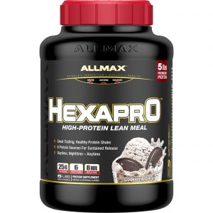 ALLMAX Nutrition, Hexapro, Refeição Magra Rica em Proteína, Cookies e Creme, 2,27 kg (5 lb)