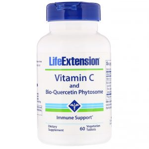 Life Extension, Vitamina C e Fitossomo de Bioquercetina, 60 Comprimidos Vegetarianos