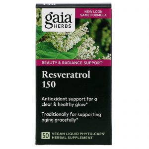 Gaia Herbs, Resveratrol 150, 50 Fitocápsulas Veganas Líquidas