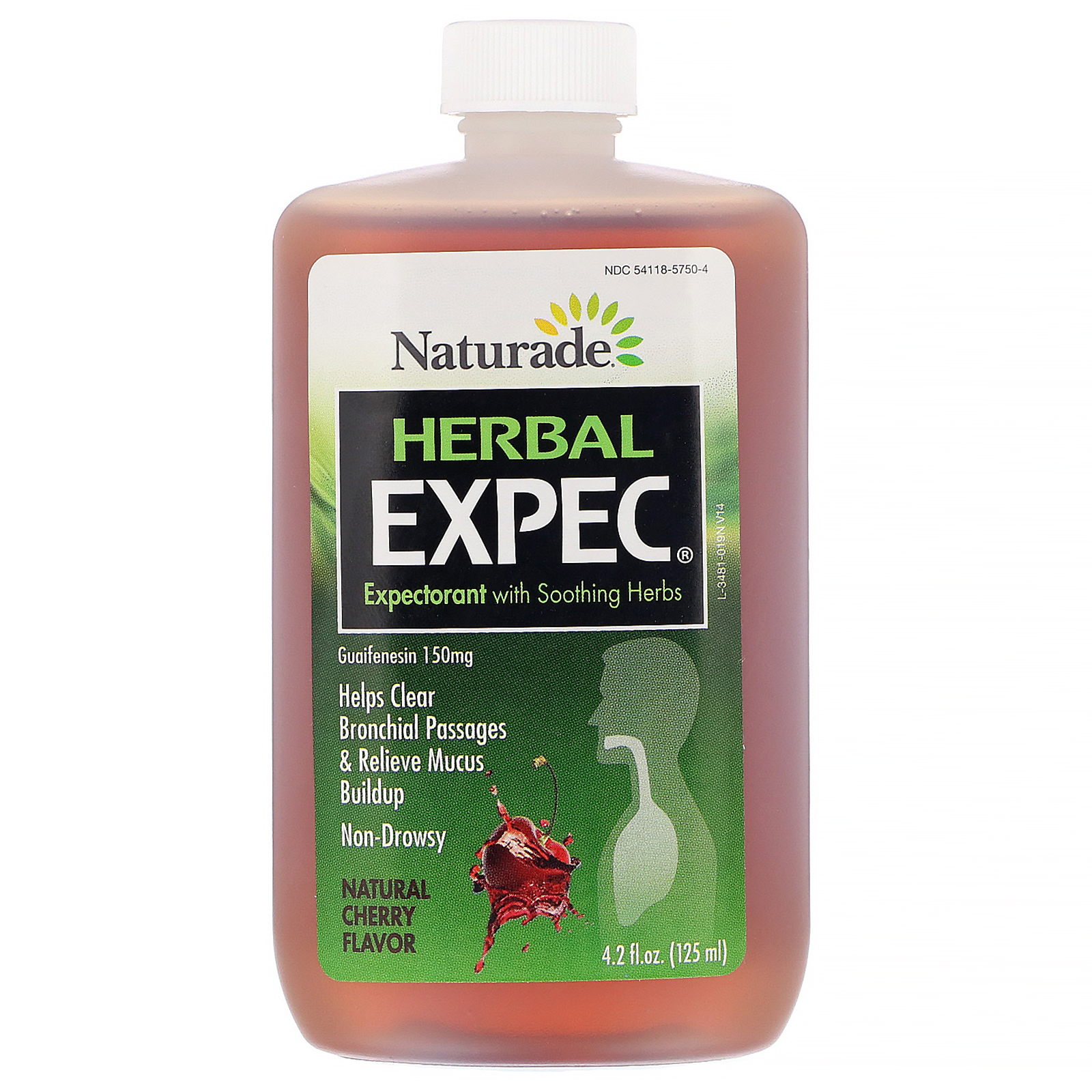 Naturade, EXPEC Herbal, Expectorante de Ervas, Sabor Natural de Cereja, 125 ml (4,2 fl oz) - Imagem 3