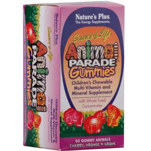 Nature's Plus, Multivitamínico Infantil Animal Parade® - 50 Gomas