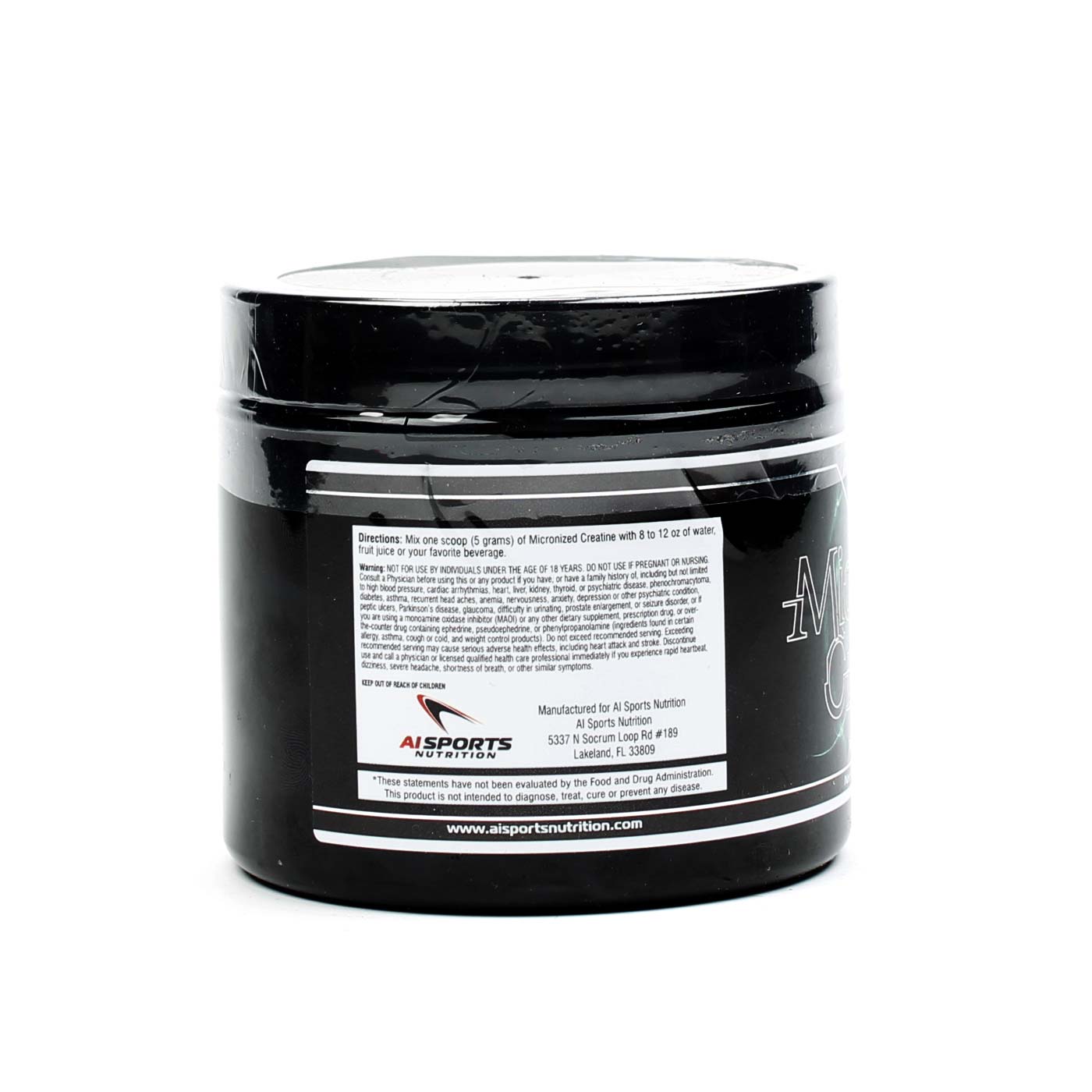 AI Sports Nutrition Micronized Cretain 100g - 20 Servings - Imagem 3
