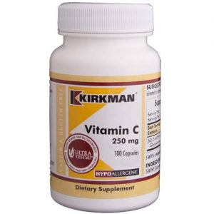Kirkman Labs, Vitamina C 250 mg - 100 Cápsulas Vegetarianas