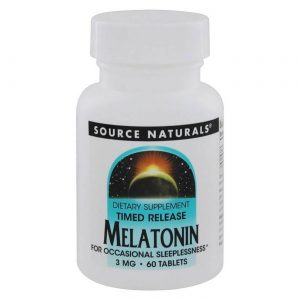 Source Naturals, Melatonina 3mg - 60 Tabletes com Liberação Controlada