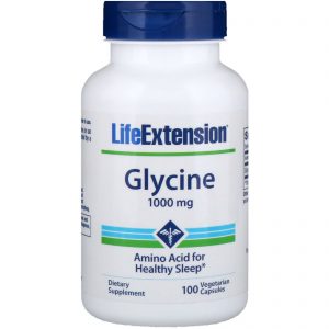 Life Extension, Glicina, 1.000 mg, 100 Cápsulas Vegetais