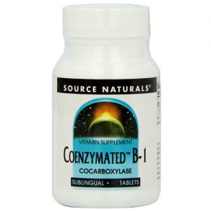 Source Naturals, Coenzima B-1 25 mg - 30 Comprimidos Sublinguais