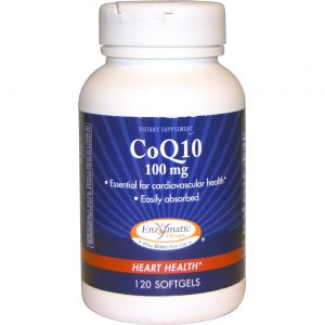 Enzymatic Therapy, CoQ10 100 mg - 120 Cápsulas em gel