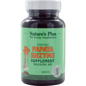 Nature's Plus, Enzima da Papaya - 180 Pastilhas Mastigáveis