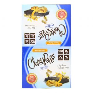 HealthSmart Foods Chocolite Barra de Proteínaras, Manteiga de amendoim - 16 Barras