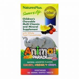 Nature's Plus, Multivitamínico Infantil Animal Parade - 180 Comprimidos Mastigáveis
