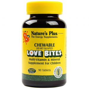 Nature's Plus, Love Bites® Multivítaminico & Minerais - 90 Tabletes Mastigáveis