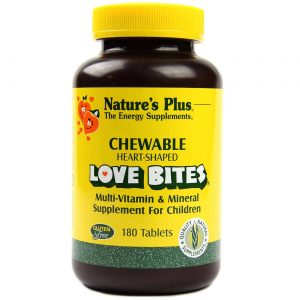 Nature's Plus, Love Bites® - Multivítaminico & Minerais - 180 Comprimidos Mastigáveis