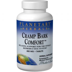 Planetary Herbals, Cramp Bark Comfort™ - Suporte ao Sistema Reprodutor Feminino - 120 Comprimidos