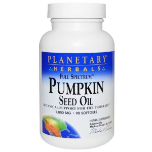 Planetary Herbals, Óleo de Semente de Abóbora - 90 Cápsulas em Gel
