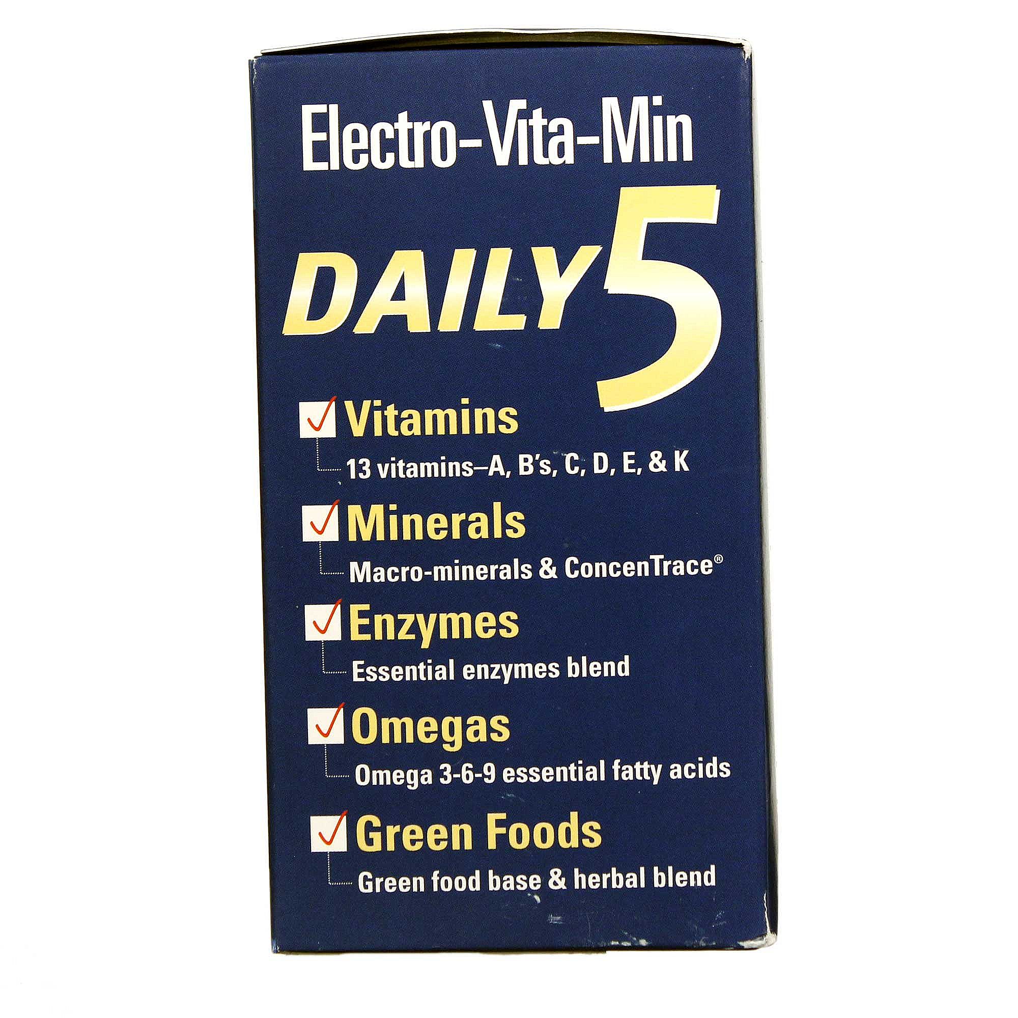 Trace Minerals Research Electro-Vita-Min diários 5 90 Tabletes - Imagem 2