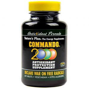 Nature's Plus, Commando® 2000 Fórmula Antioxidante - 60 Tabletes