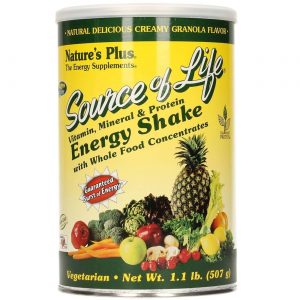Nature's Plus, Source of Life® Shake Energético - 507 g