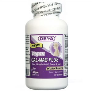 Deva, Cálcio-Magnésio Plus Vegano - 90 Tabletes