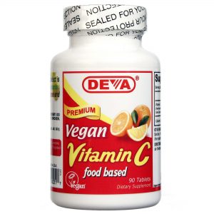 Deva, Vitamina C a base de Alimentos Veganos - 90 Comprimidos
