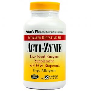 Nature's Plus, Acti-Zyme - 180 Cápsulas Vegetarianas