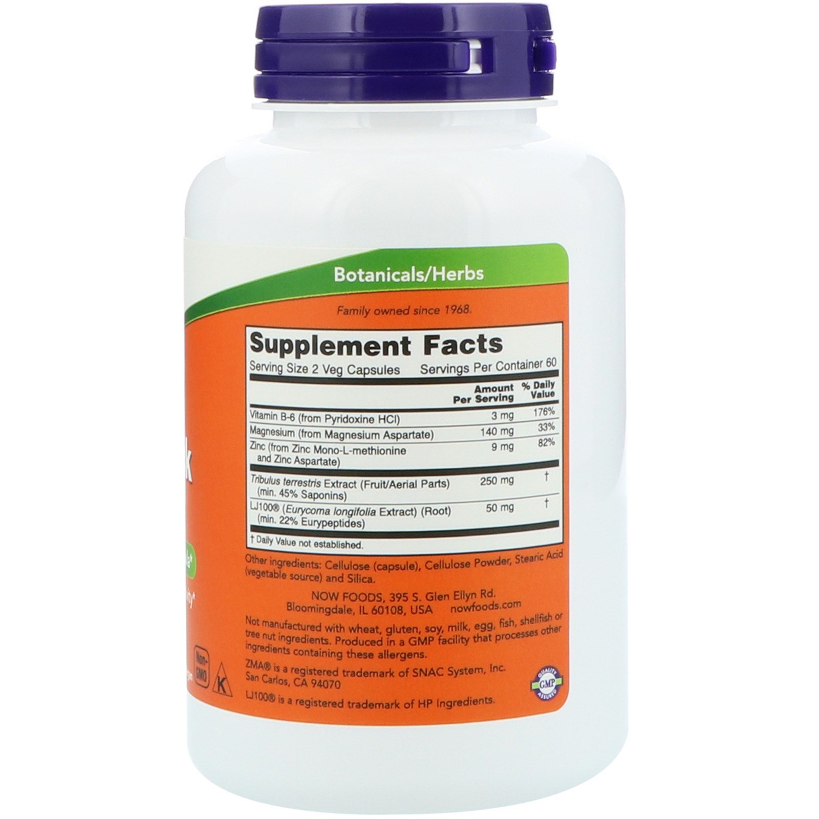 Now Foods, TestoJack 100, 120 Cápsulas Vegetais - Imagem 2