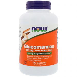 Now Foods, Glucomanan, 575 mg, 180 Cápsulas