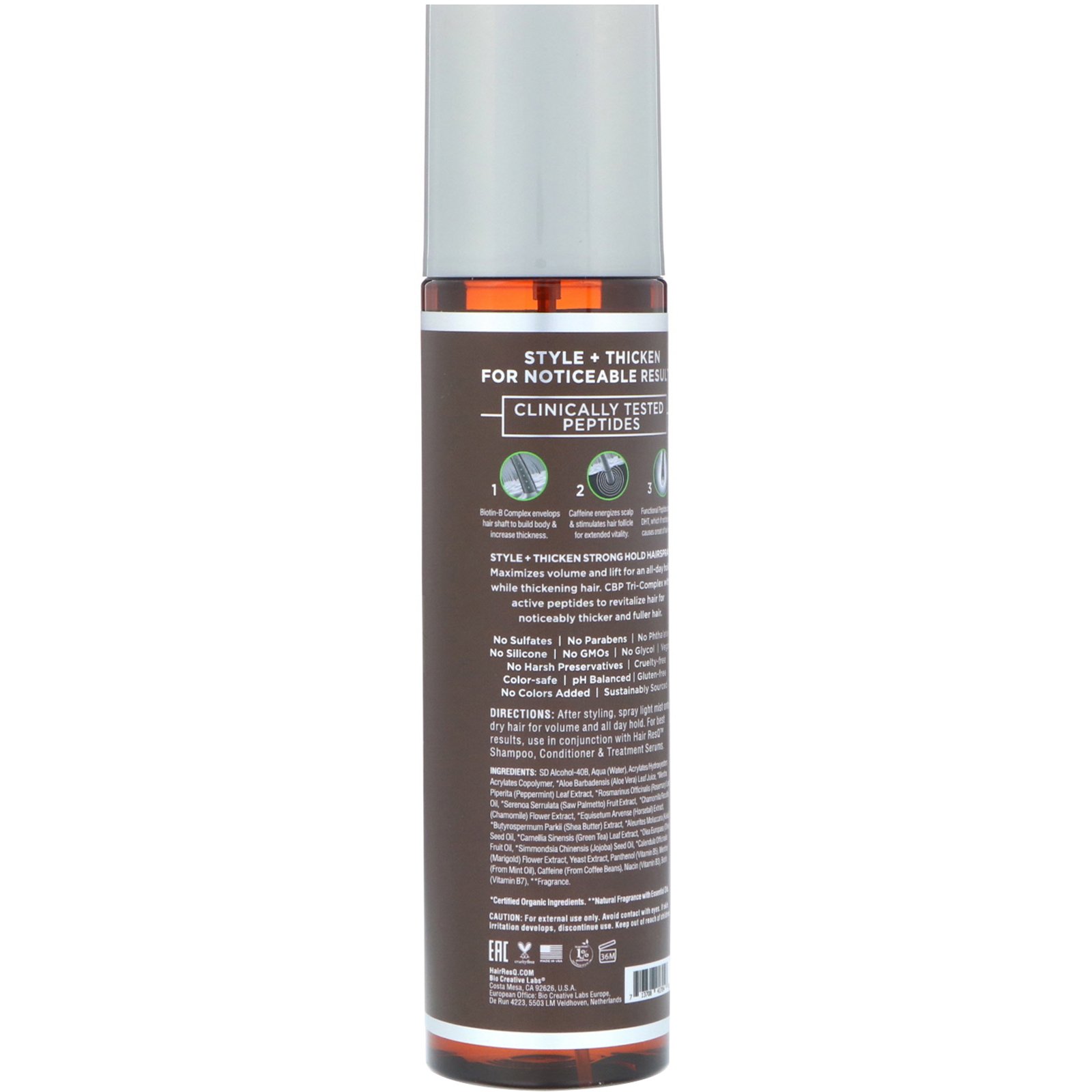 Petal Fresh, Hair ResQ, Tratamento Espessante, Penteie + Espesse, Spray de Cabelo de Forte Fixação, 8 onças (240 ml) - Imagem 2