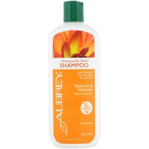 Aubrey Organics, Shampoo de Rosas e Madressilva, Hidratação Intensa, Cabelos Secos, 325 ml (11 fl oz)