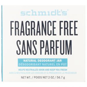 Schmidt's Naturals, Frasco de Desodorante Natural, Sem Perfume, 56,7 g (2 oz)